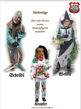 2022 02 17 10 48 04 Ausmalbilder der Fasnetsfiguren und des Wappens der Narrenzunft Oberndorf 1998 e